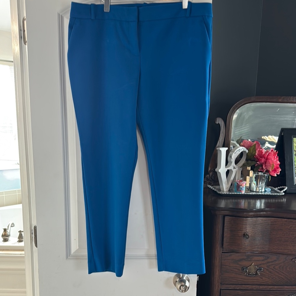 The Limited Bright Blue Ankle Cropped Pants, Size 12R